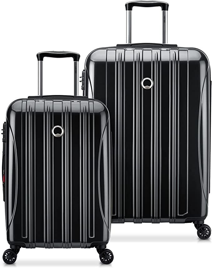 DELSEY Paris Helium Aero Hardside Expandable Luggage with Spinner Wheels, Titanium, Checked-Mediu... | Amazon (US)