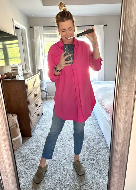 Pink shirt dress | Barbie outfit | wear to work 

#LTKworkwear #LTKstyletip