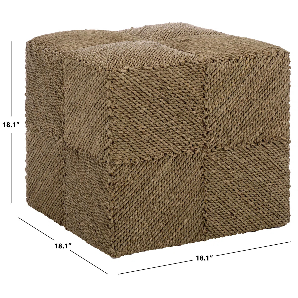 Malta Woven Seagrass Ottoman | Wayfair North America