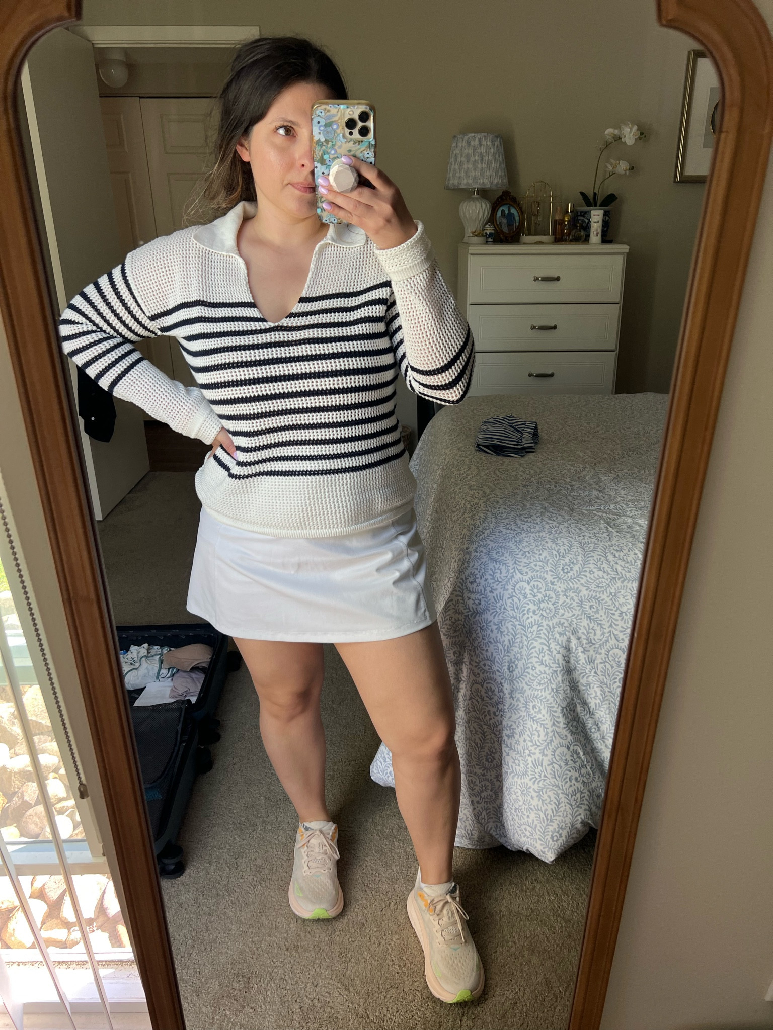 Gap / jcrew / white tennis skirt / Hoka / summer outfit / spring outfit 

#LTKmidsize #LTKfitness #LTKshoecrush