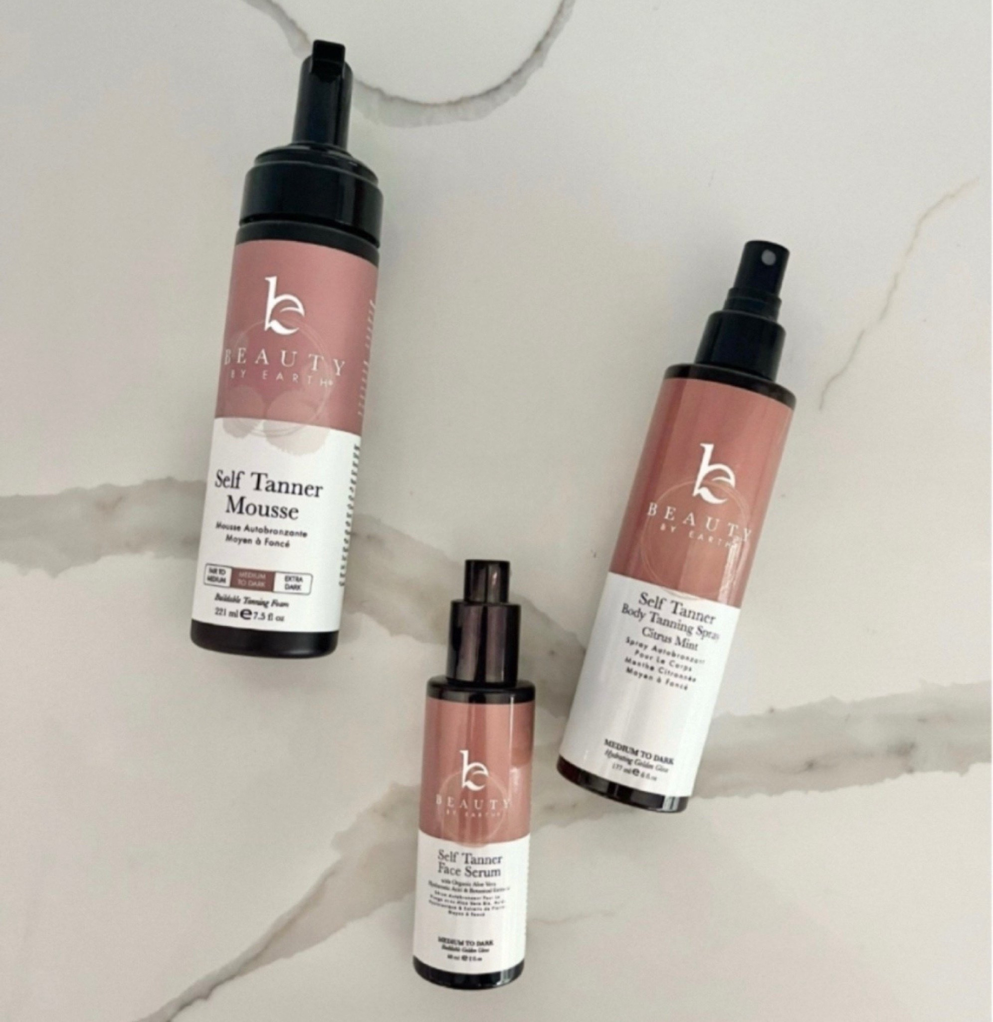 My favorite clean sunless tanner!  👉🏼 I’ve used almost every product from this line and the mousse is my favorite for all over body color.  It absorbs and dries quickly and gives great  natural color. I also like that it does not contain any bronzer, so it won’t stay in your clothes when you put it on. The color will develop after several hours. I like to put it on at night and sleep in it and rinse off in the morning. I apply with a mitt for even coverage. 
👉🏼  The spray is great for touchups in between applications.  It has a more natural coverage compared to the mousse. 
👉🏼 the face serum is great to sleep in and wake up with some nice color on your face.

** I have also tried the lotion from this line, and while it provides great coverage, I do think it takes a very long time to dry and leaves your skin feeling sticky for a while, so I prefer the mousse

#LTKmomlife #LTKgrwm #LTKmorningroutine