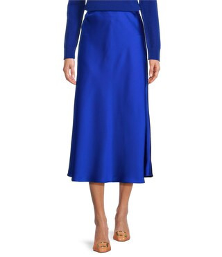 Blakely Coordinating A-line Satin Skirt | Dillard's