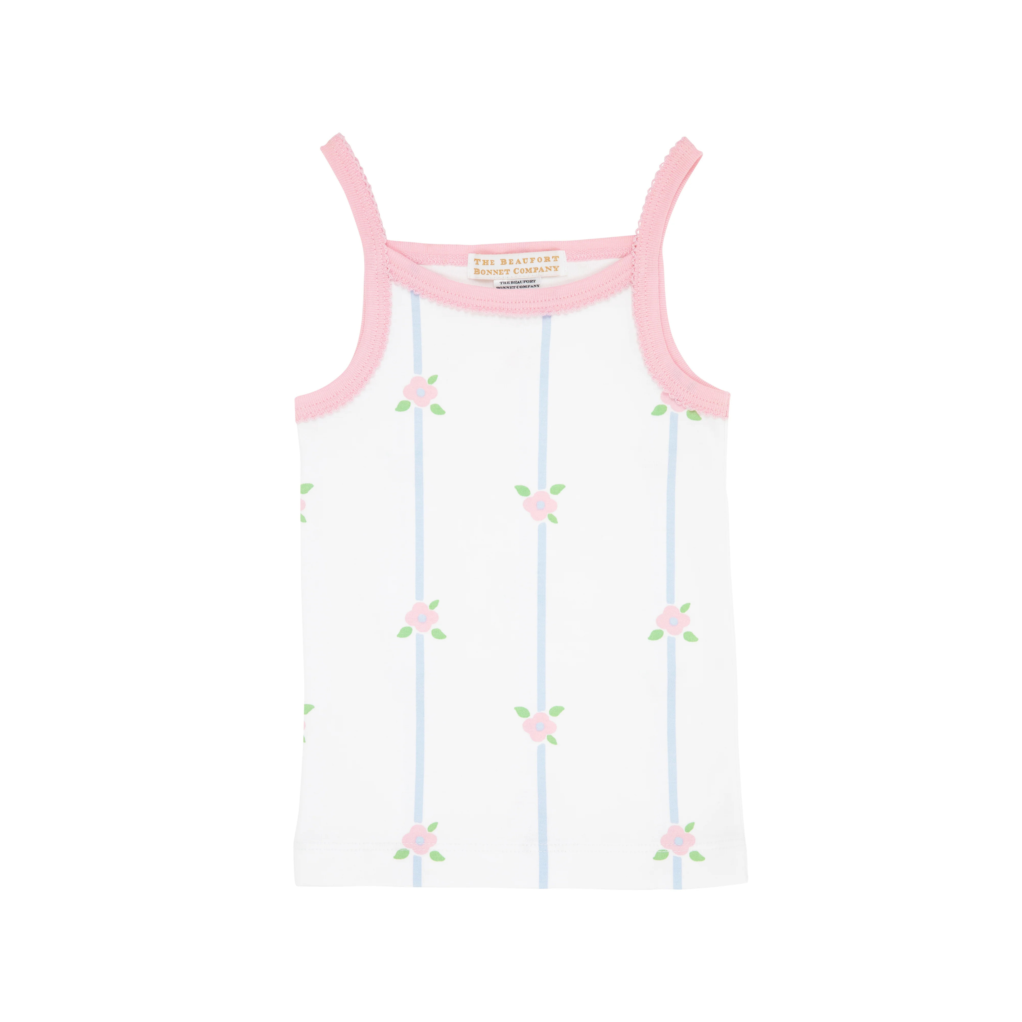 Caroline Camisole - Savannah Sound Stripe with Sandpearl Pink | The Beaufort Bonnet Company