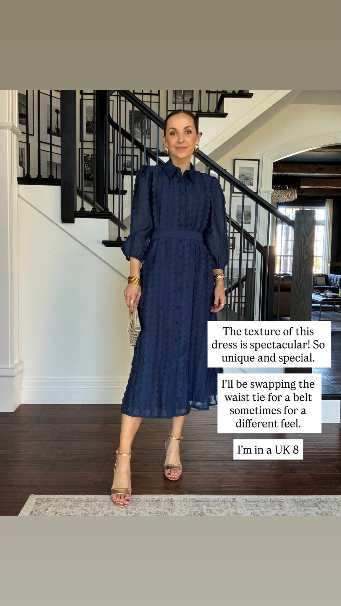 Love a classic colored dress made special with texture! @Next US in a size UK8

#LTKgrwm