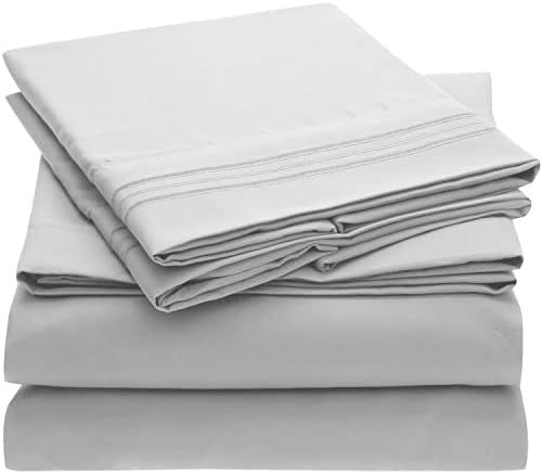 Mellanni Queen Sheet Set - Hotel Luxury 1800 Bedding Sheets & Pillowcases - Extra Soft Cooling Be... | Amazon (US)