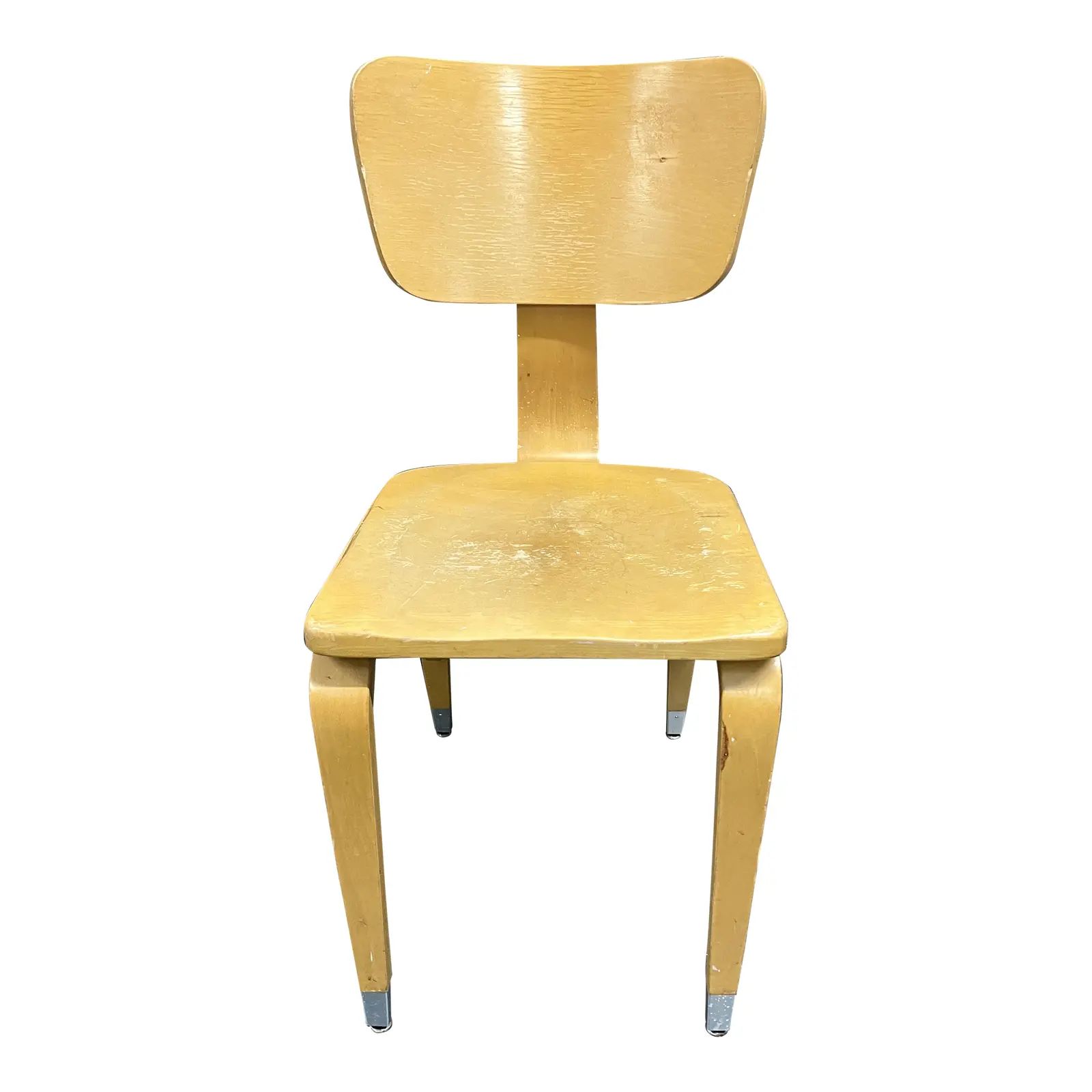 Mid Century Modern Bent Plywood Chair by Thonet | Chairish