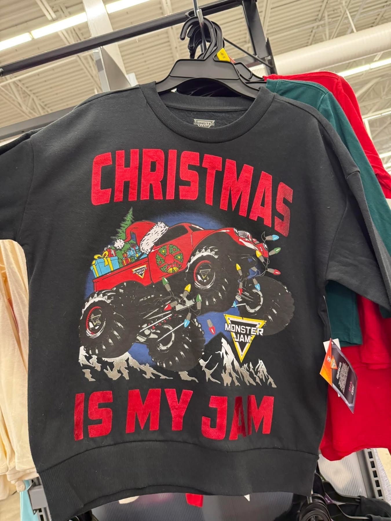 If your kid lives for loud engines and flying dirt, this is their Christmas sweatshirt. Monster Jam dreams, unlocked. 🎄🏁 

#LTKGiftGuide #LTKHoliday #LTKKids