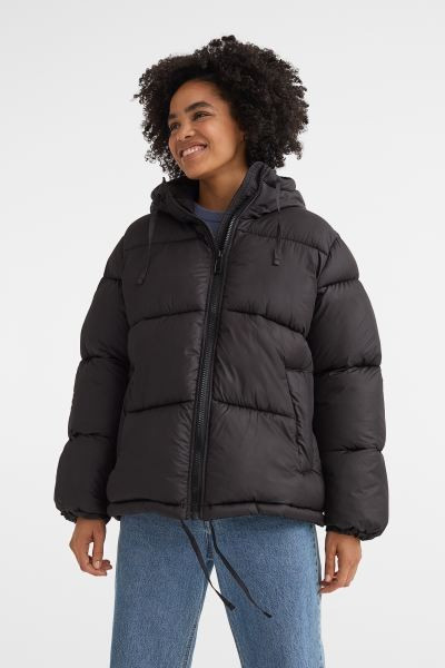 Hooded puffer jacket | H&M (UK, MY, IN, SG, PH, TW, HK)