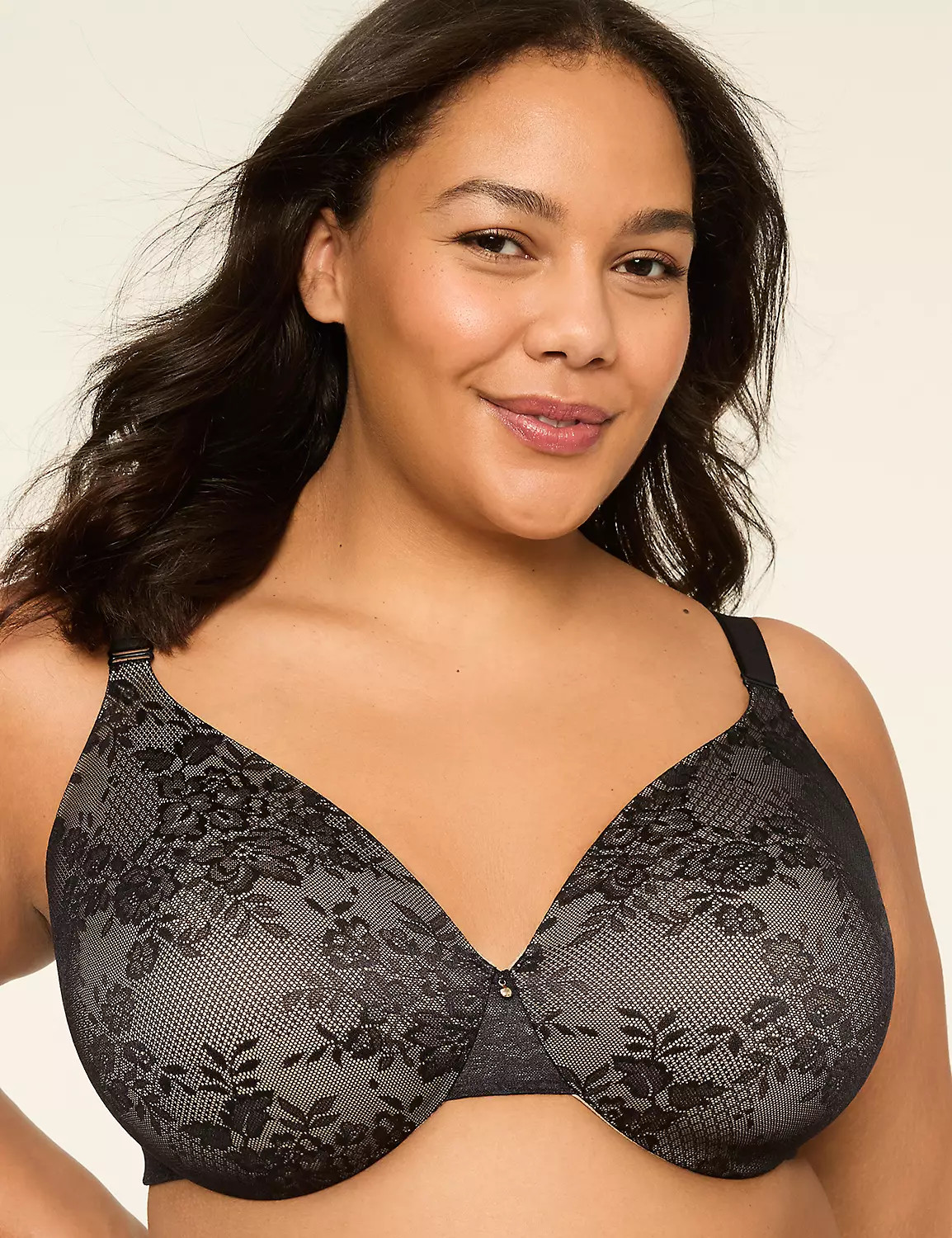 Invisible Lace Backsmoother Lightly Lined Full Coverage Bra | Lane Bryant (US)