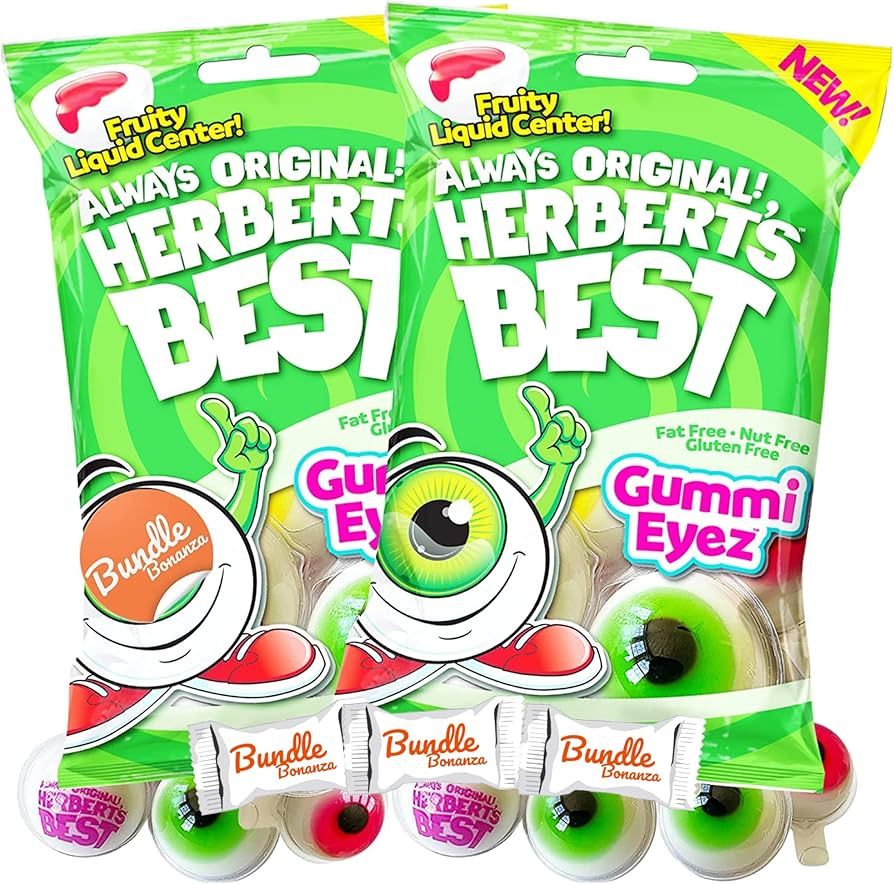 Herberts Best Gummi Eyez - Glotzer Eyeball Gummy Candy (2 Pack) W/Bundle Bonanza Candy | Amazon (US)