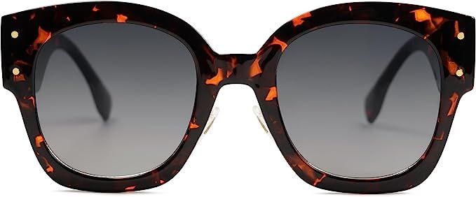 SOJOS Vintage Sunglasses Womens Trendy 2023 Nude Big Sun Glasses Oversized UV400 Protection SJ225... | Amazon (US)