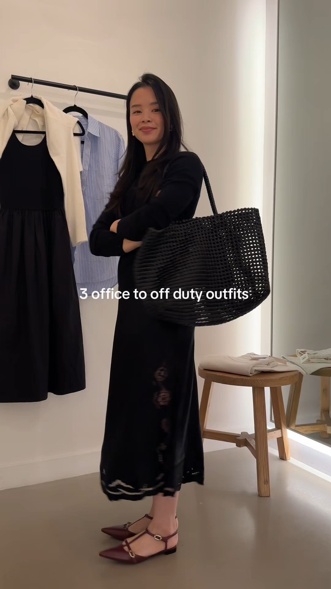 3 office to off duty looks! Pieces that are polished enough to wear to work and chic enough to style from day to night and workweek to weekend all from @rails! Which look is your favorite? 

Sizing info:
Jeans fit TTS, I wear size 24 
Skirt and dress, size XS
Black sweater, size S
Blue button up shirt, size S
White cardigan runs small, so I wear size M

#LTKWorkwear #LTKPetite #LTKStyleTip