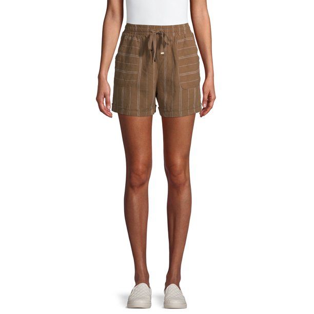 Time and Tru Women's Linen Shorts | Walmart (US)