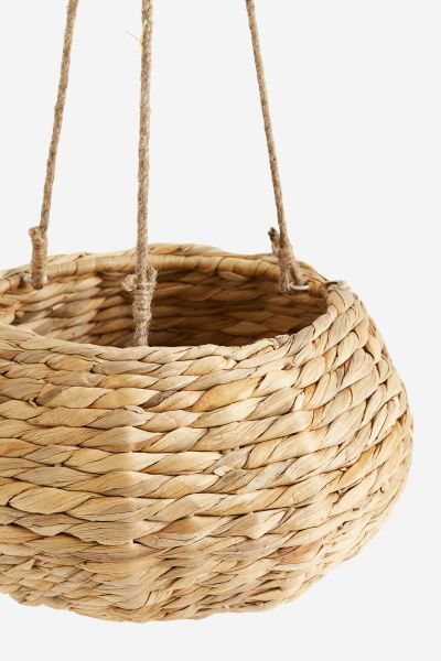 Handmade Hanging Plant Pot - Light beige - Home All | H&M US | H&M (US + CA)