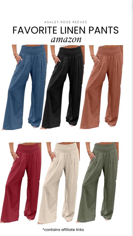 Favorite Linen Pants

#LTKfindsunder50 #LTKsalealert #LTKmidsize