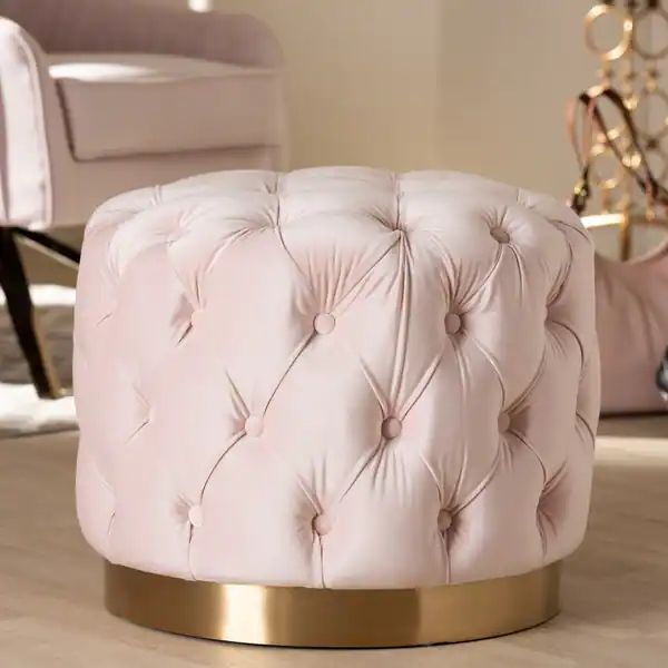 Glam Ottoman - Pink | Bed Bath & Beyond