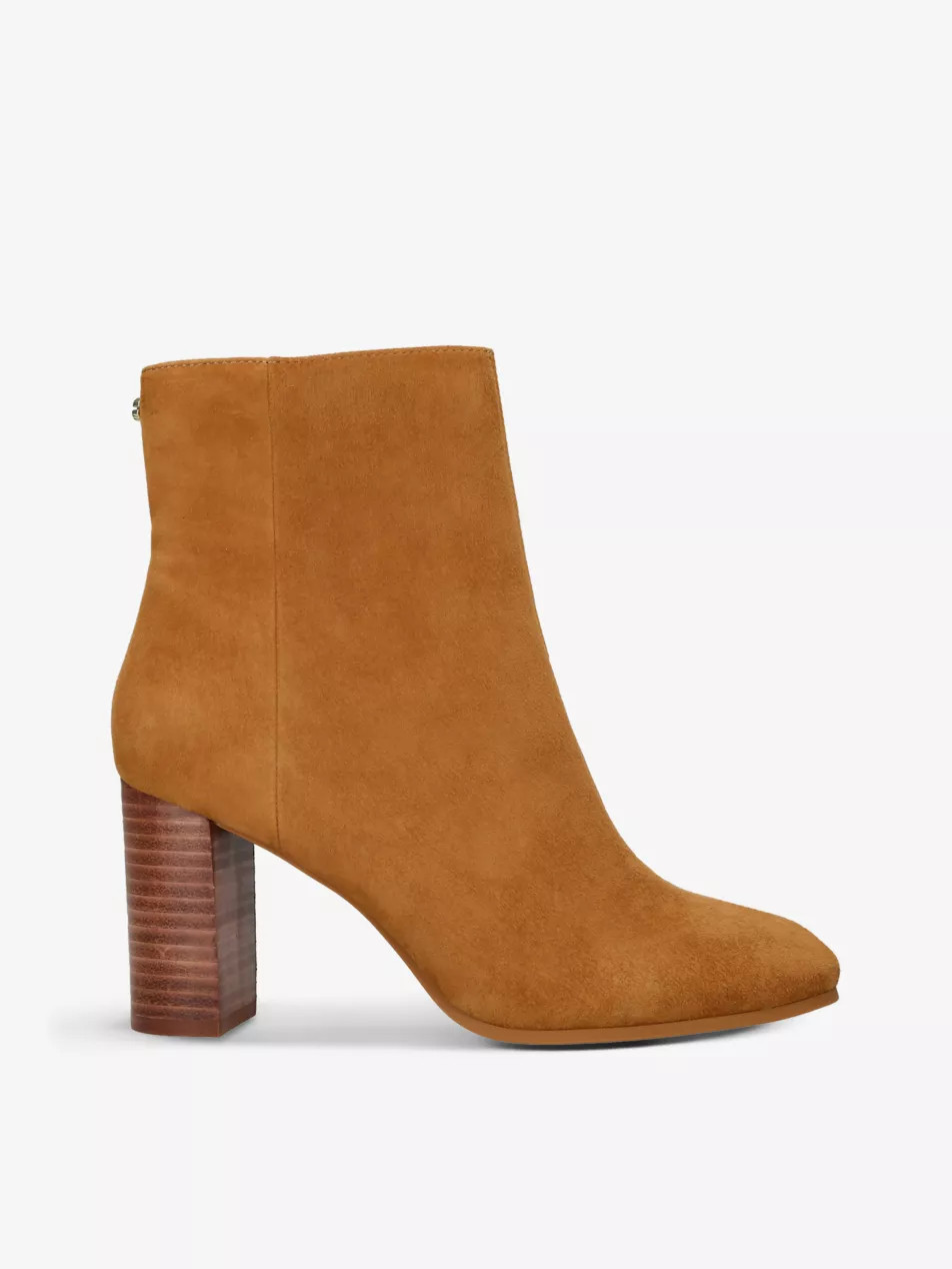 Pose suede-leather heeled ankle boots | Selfridges