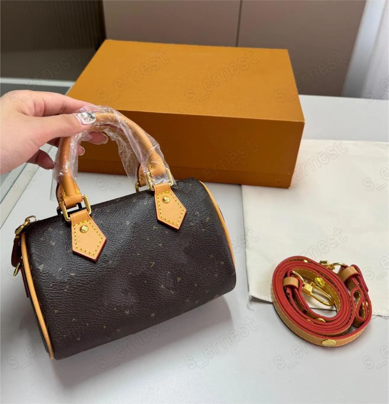 Designer bag SPeedy Nano shoulder bags Crossbody Tote wallet Bag Women 16CM Leather Handbags woma... | DHGate