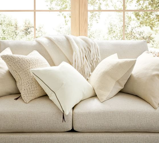 Belgian Linen Pillow Cover | Pottery Barn (US)