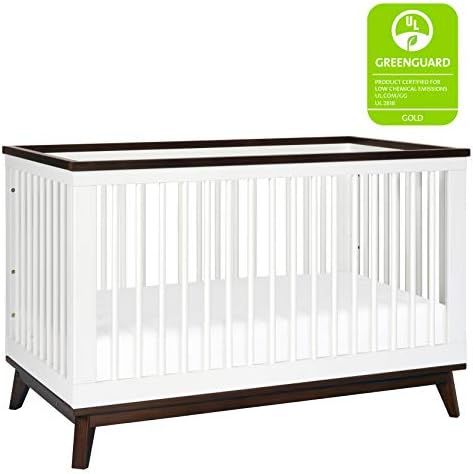 Babyletto Scoot 3-in-1 Convertible Crib with Toddler Bed Conversion Kit in White and Walnut, Greengu | Amazon (US)