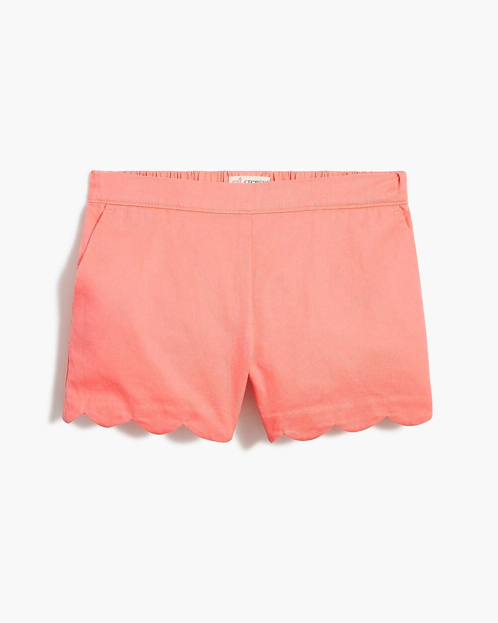 Girls' scallop-hem pull-on short | J.Crew Factory