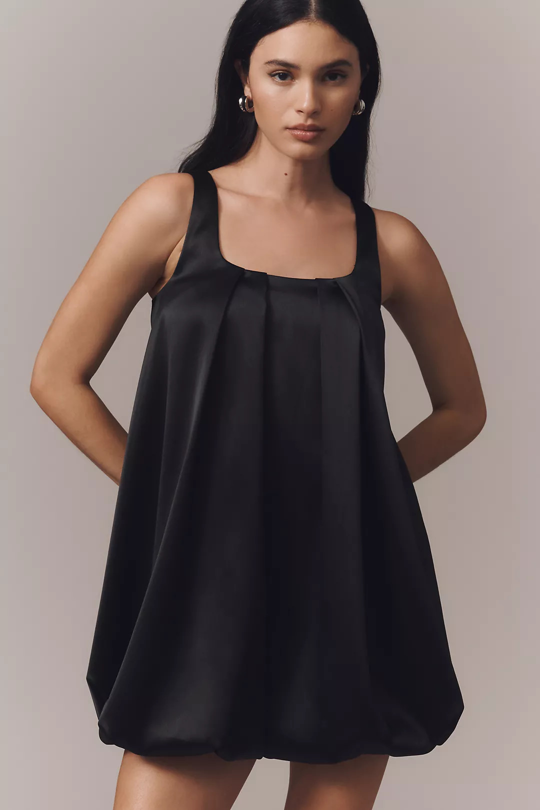 Hutch Sleeveless Pleated Bubble-Hem Mini Dress | Anthropologie (US)