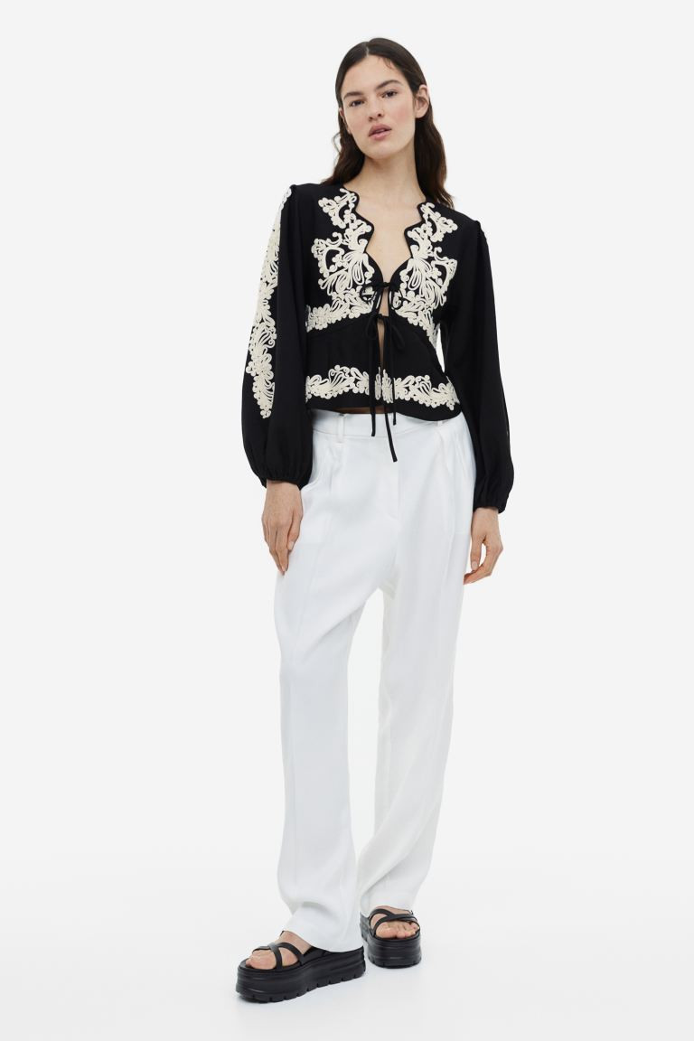Appliquéd Blouse | H&M (US + CA)
