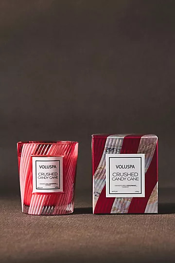 Voluspa Candy Cane Boxed Candle | Anthropologie (US)