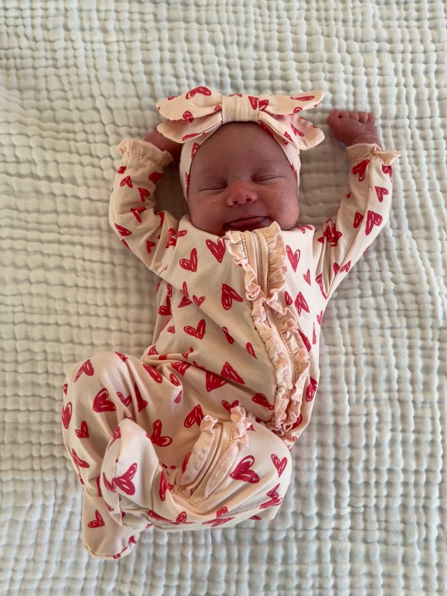 Baby girl Valentine’s Day outfit 