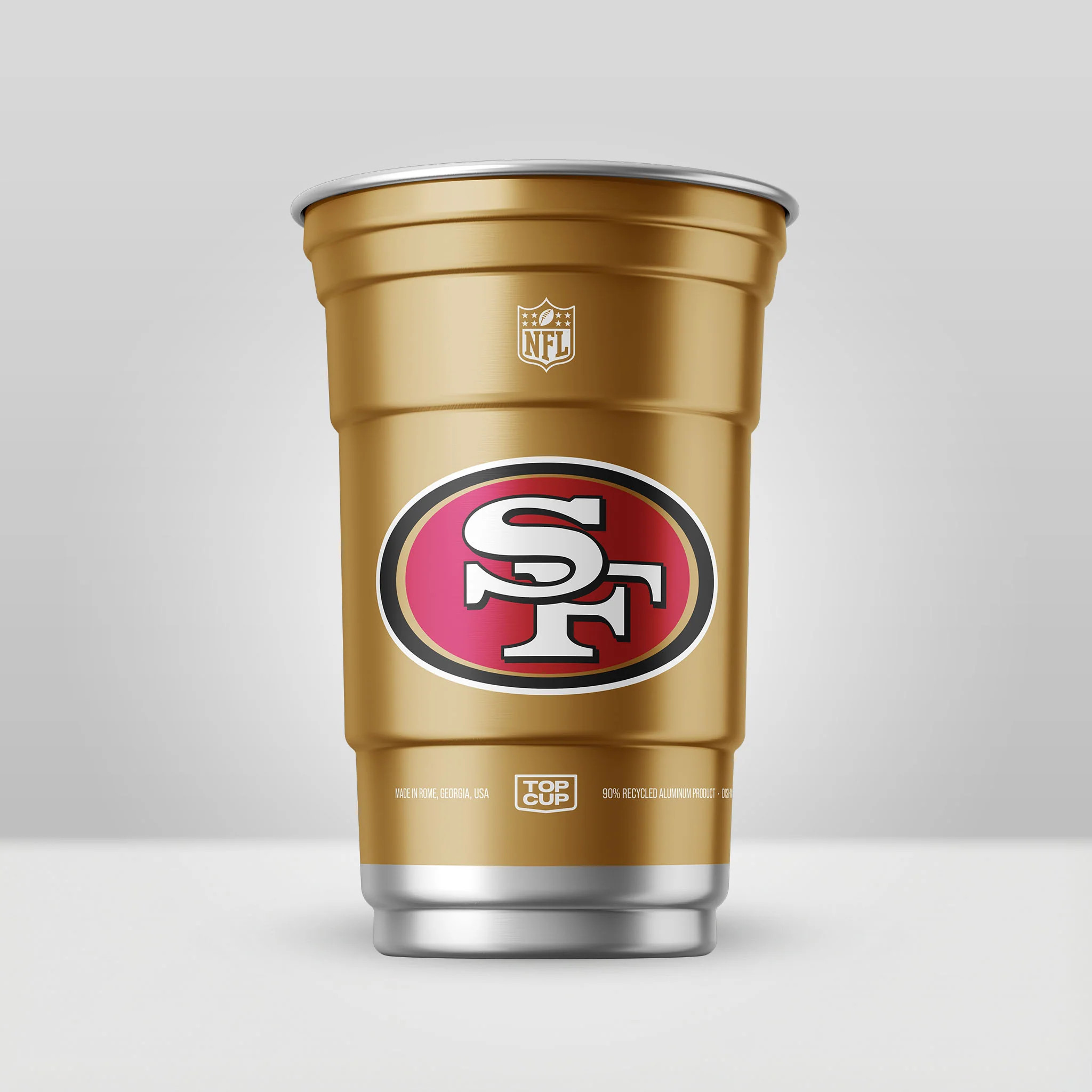 San Francisco 49ers Cups \u00b7 Officially Licensed NFL Aluminum \u00b7 Top Cup | Top Cup