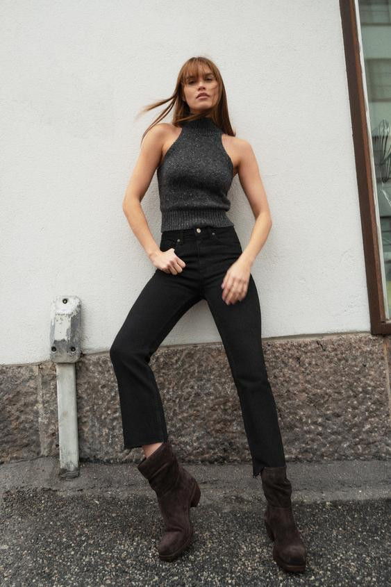 HALTER TOP WITH WOOL | Zara UK