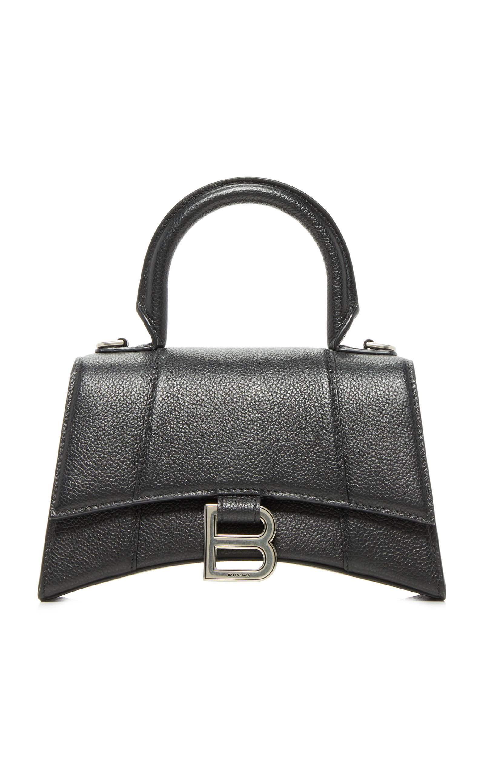 Hourglass XS Textured-Leather Top Handle Bag | Moda Operandi (Global)
