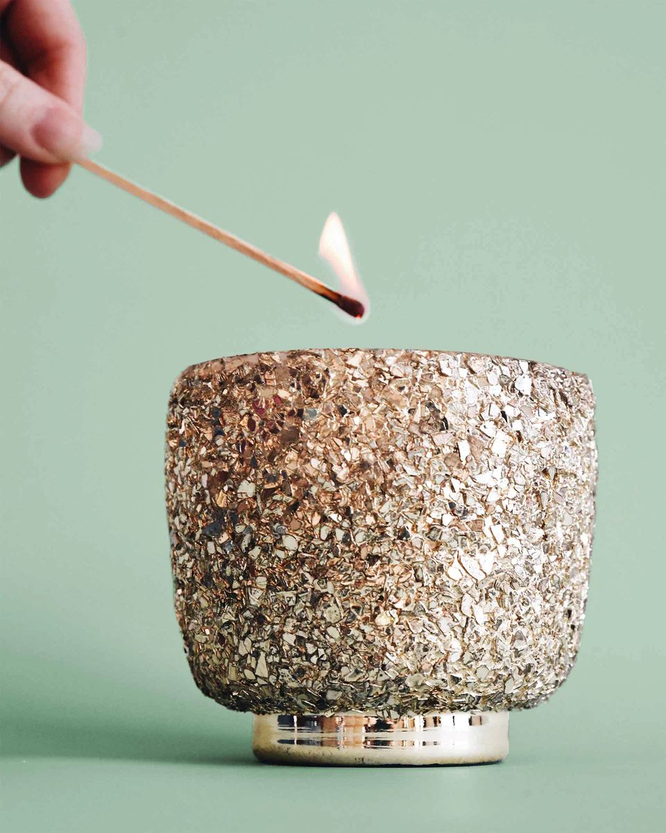 Sea Pines Holiday Glitter Candle | MERSEA
