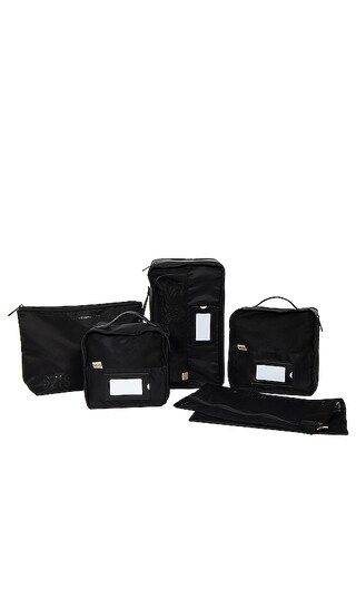 The Lingerie Packing Cube Set in Black | Revolve Clothing (Global)