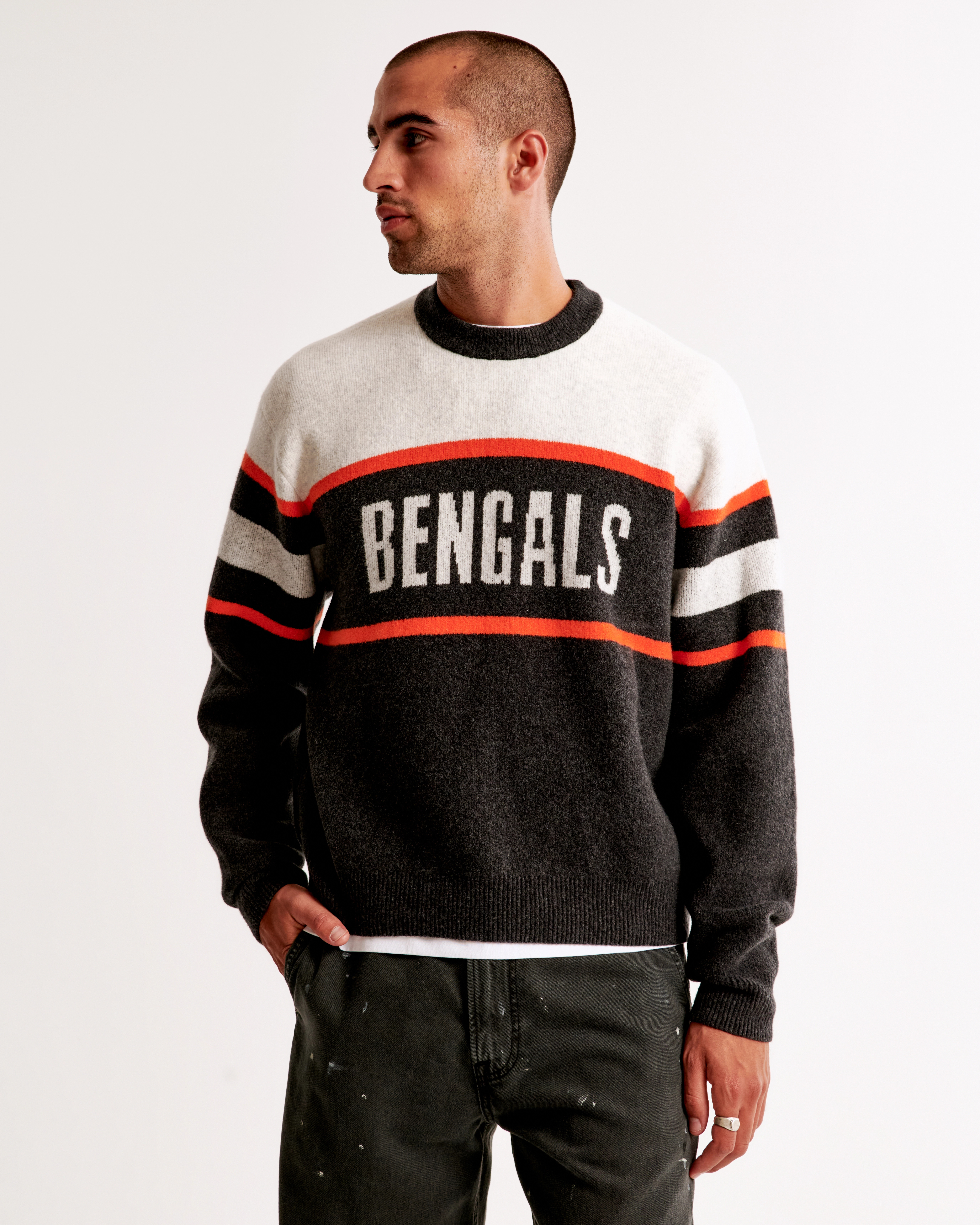Cincinnati Bengals Crew Sweater | Abercrombie & Fitch (US)