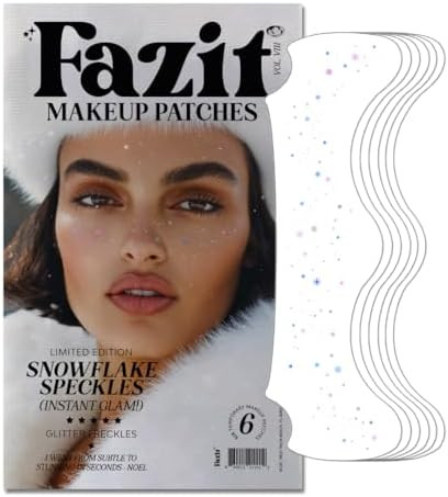 Fazit Makeup Patches - Snowflake Speckles - Glow Up Make-Up Patches - Cute Glitter Makeup Accesso... | Amazon (US)