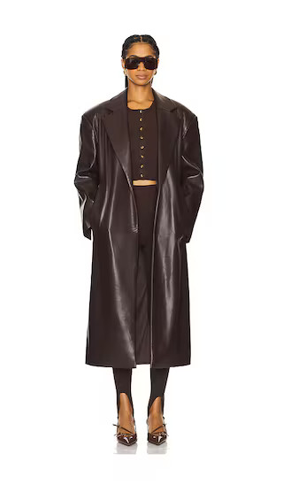 Janelle Coat in Mahogany | Revolve Clothing (Global)