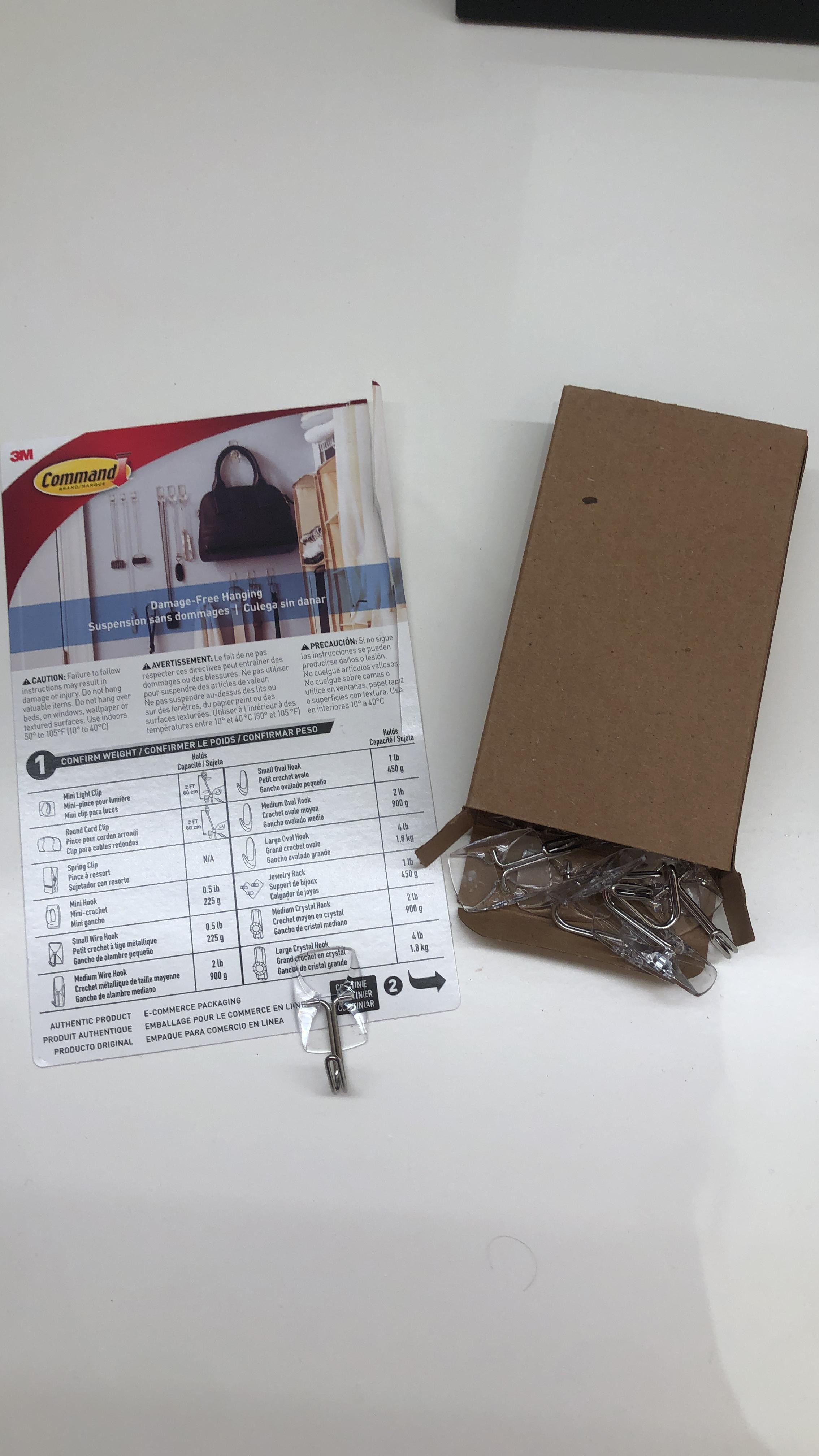 Command Small Clear Wire Toggle Hooks, 10 Wall Hooks and 12 Command Strips, Damage-Free Hanging w... | Amazon (US)