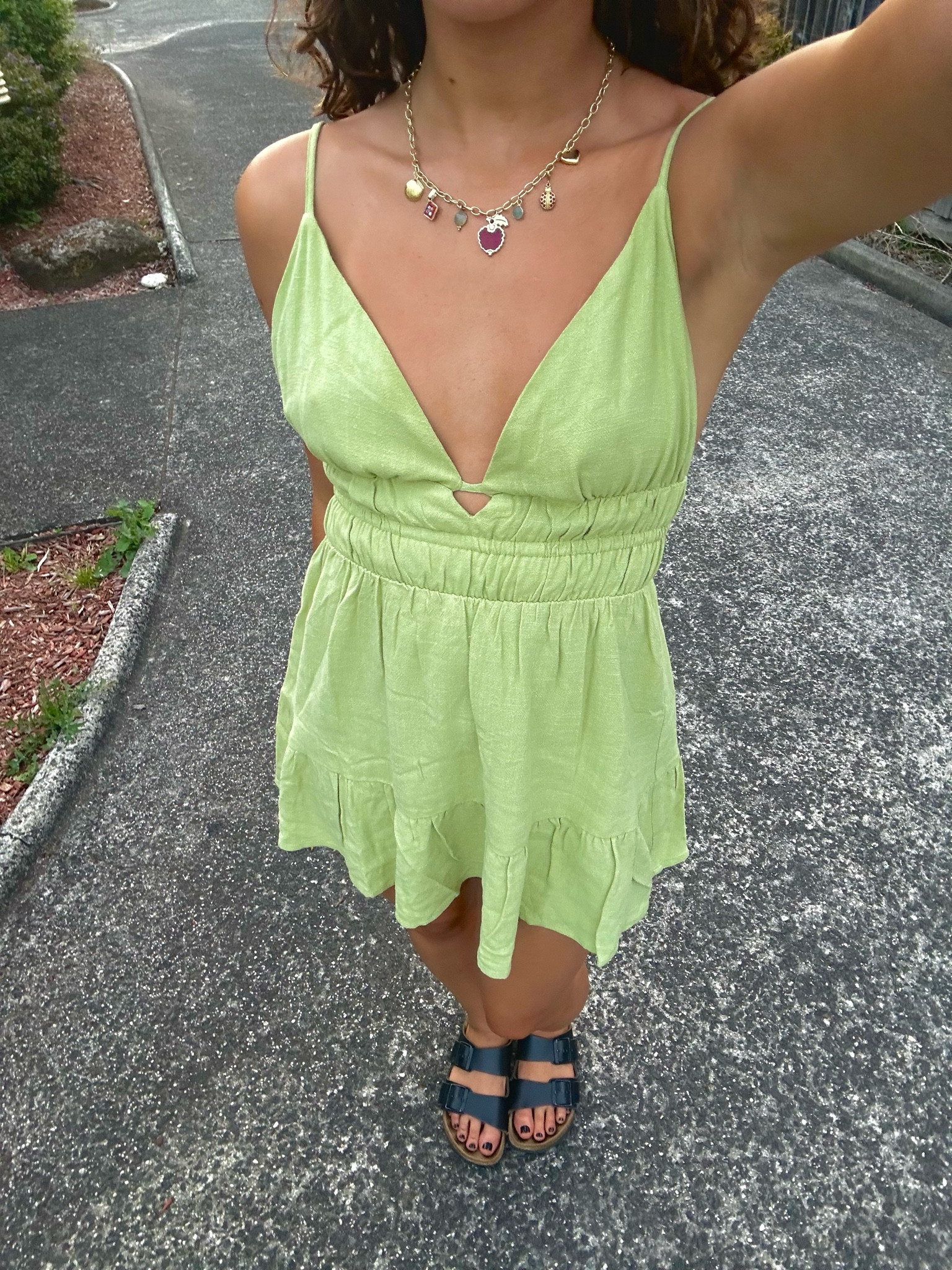 The cutest green summer mini dress from Princess Polly! Princess Polly is currently having a black friday sale with 40% off EVERYTHING! Use code ‘BLACKFRIDAY40’

Matched with birkenstocks, the ideal summer sandal, and a custom charm necklace 🩷

#LTKaustralia #LTKsale #LTKsummer