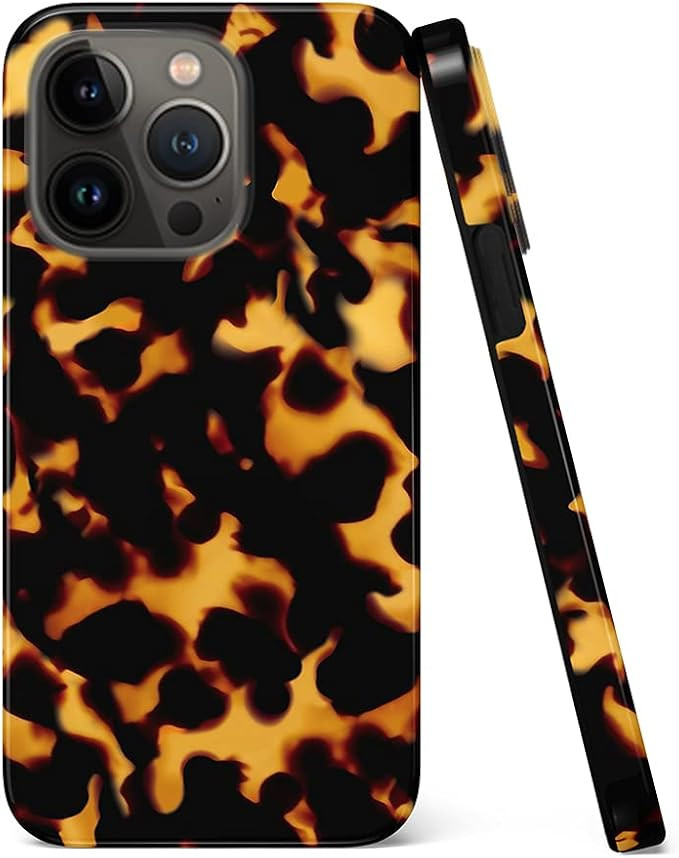 uCOLOR Case Compatible with iPhone 13 Pro 6.1" 2021 Tortoise Shell Pattern Stylish Matt Hybrid Ul... | Amazon (US)