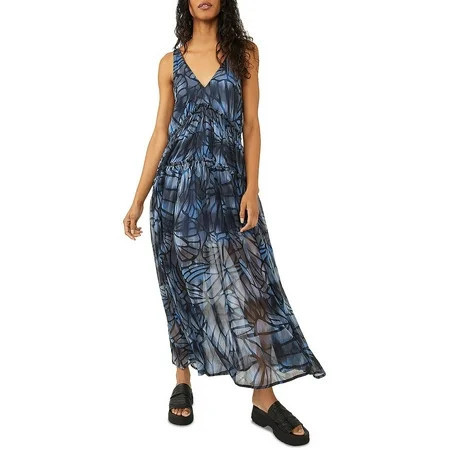 Free People Womens Julianna Chiffon Printed Maxi Dress | Walmart (US)