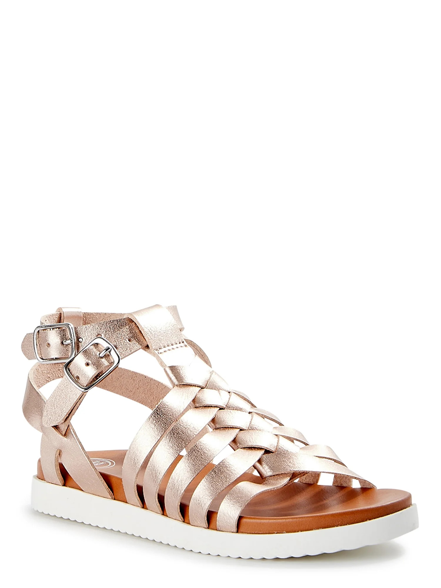 Wonder Nation Girls Gladiator Sandal, Sizes 13-6 | Walmart (US)