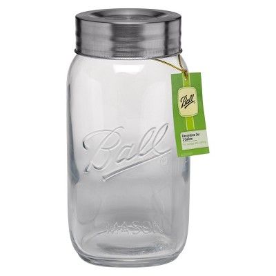 Ball 128oz Commemorative Glass Mason Jar with Lid - Super Wide Mouth | Target