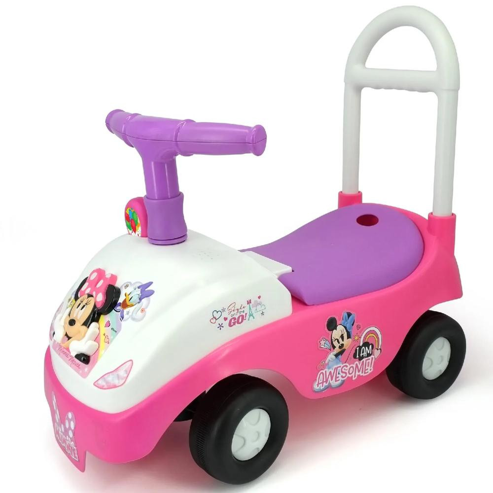 Disney Minnie Foldable Handle Ride-On W/ Interactive Dashboard & Sounds | Oriental Trading Company