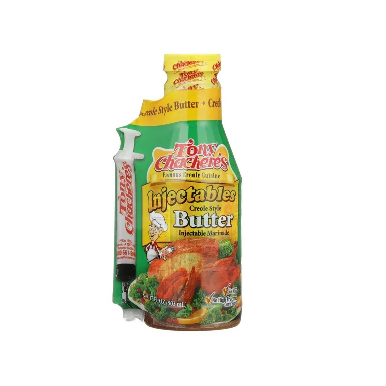 Tony Chachere's Marinade, Butter, Cajun, Injectables, 17 fl oz - Walmart.com | Walmart (US)
