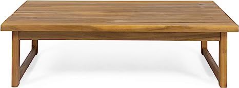 Christopher Knight Home 312967 Timothy Outdoor Acacia Wood Coffee Table, Teak Finish | Amazon (US)
