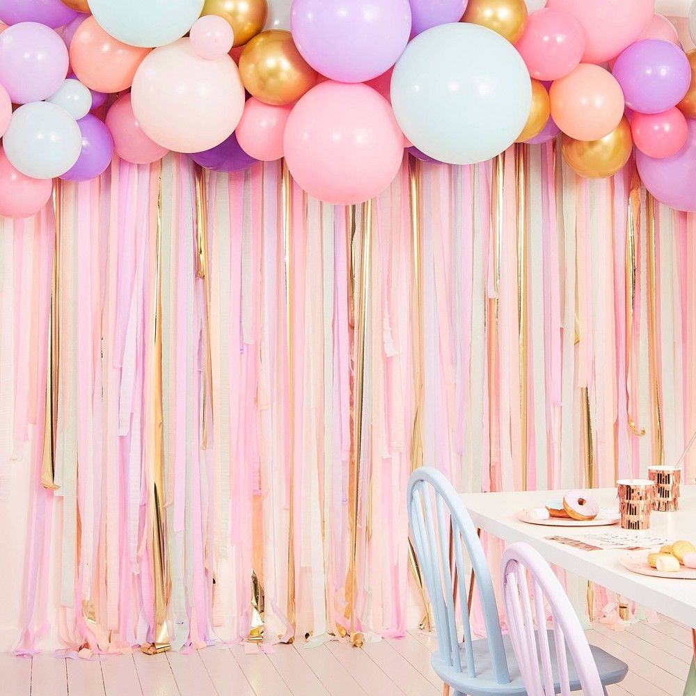 Streamer and Balloon Backdrop | Target