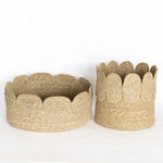 Sophia Appliqued Edge Baskets, Set of 2 | Scout & Nimble