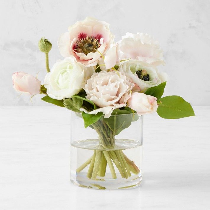 Famille Rose Faux Floral Arrangement, Mini | Williams-Sonoma