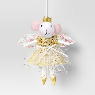 4.5" Christmas Golden Mouse with Crown Ornament - Wondershop™ | Target